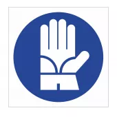 Знак М-23 (Работать в диэлектрических перчатках)