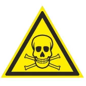 Знак W-03 (Опасно. Ядовитые вещества)
