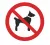 Знак P-14 (Запрещается вход (проход) с животными)