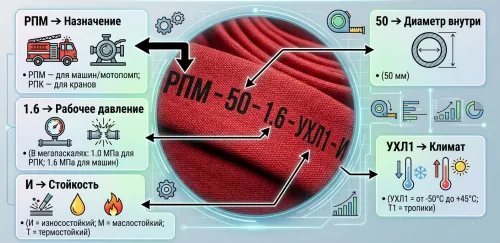 Рукава пожарные маркировка