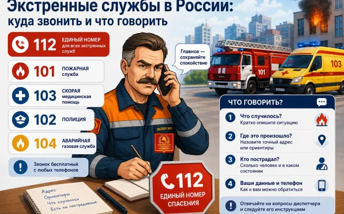 Экстренные службы в России: куда звонить и что говорить Экстренные службы в России: куда звонить и что говорить