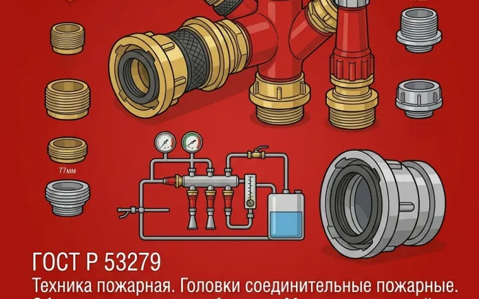 ГОСТ Р 53279 Техника пожарная. Головки соединительные пожарные. Общие технические требования. Методы испытаний