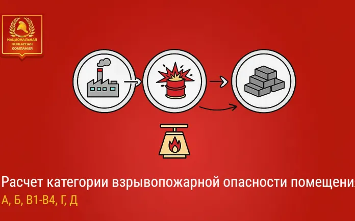 Расчет категории здания по взрывопожарной и пожарной опасности: А, Б, В, Г, Д