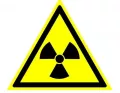 Знак W-05 (Опасно. Радиоактивные вещества или ионизирующее излучение)