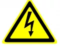 Знак W-08 (Опасность поражения эл. током)